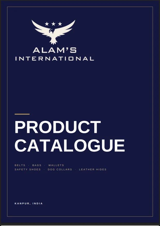 Cover of the Alam’s International product catalogue
